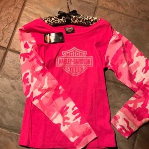 Harley Davidson pink camouflage tee-shirt